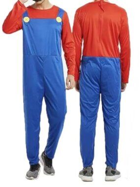 NWOT Mario Cosplay Bodysuit